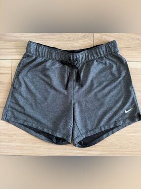 Nike Dri fit Women's Dark Gray Athletic Shorts with Drawstring